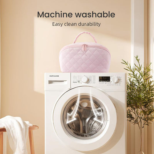 180° Lay-Flat Puffer Makeup Bag