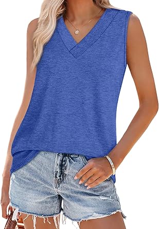 2025 Summer V Neck Trendy Tank