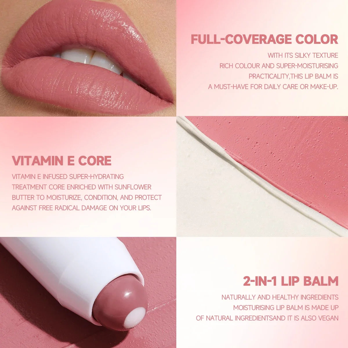 Nude Lipstick Matte Red Lip Balm Moisturizing