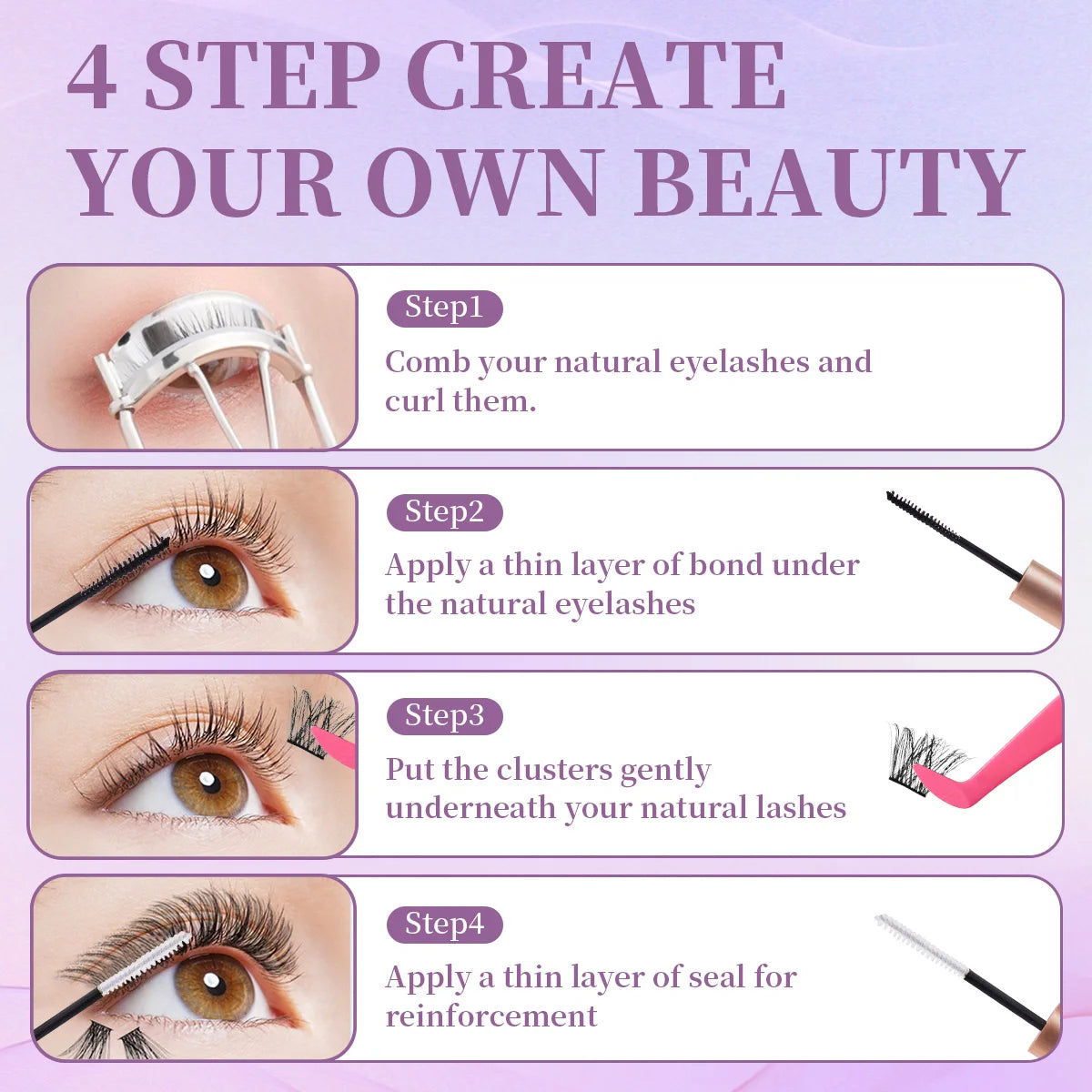 DIY Lash Extension Mix Styles Individual Lash