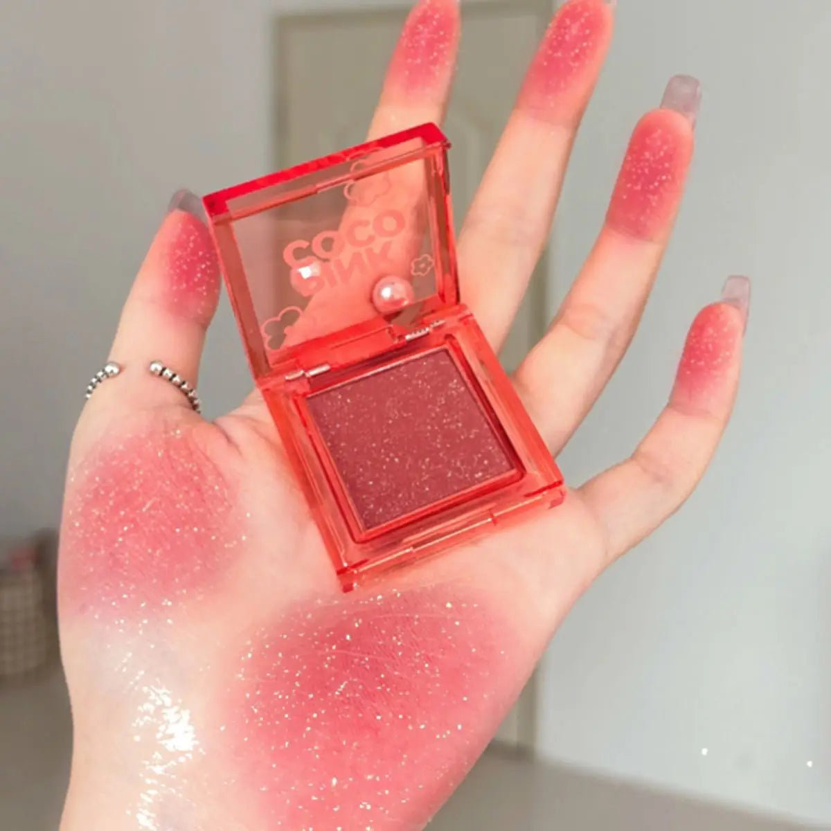 PINKCOCO fine shimmer soft mist tipsy blush