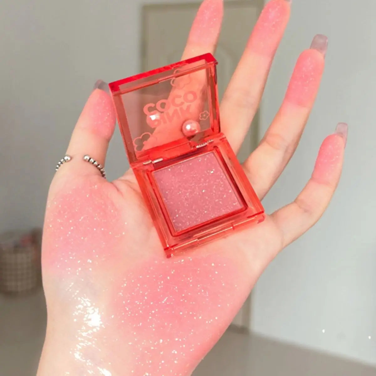 PINKCOCO fine shimmer soft mist tipsy blush