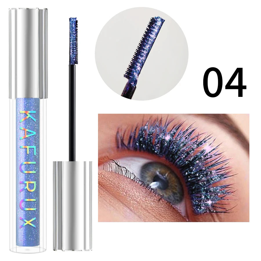 1PC Diamond Mascara Shining Sweet Proof Glitter Eyelashes