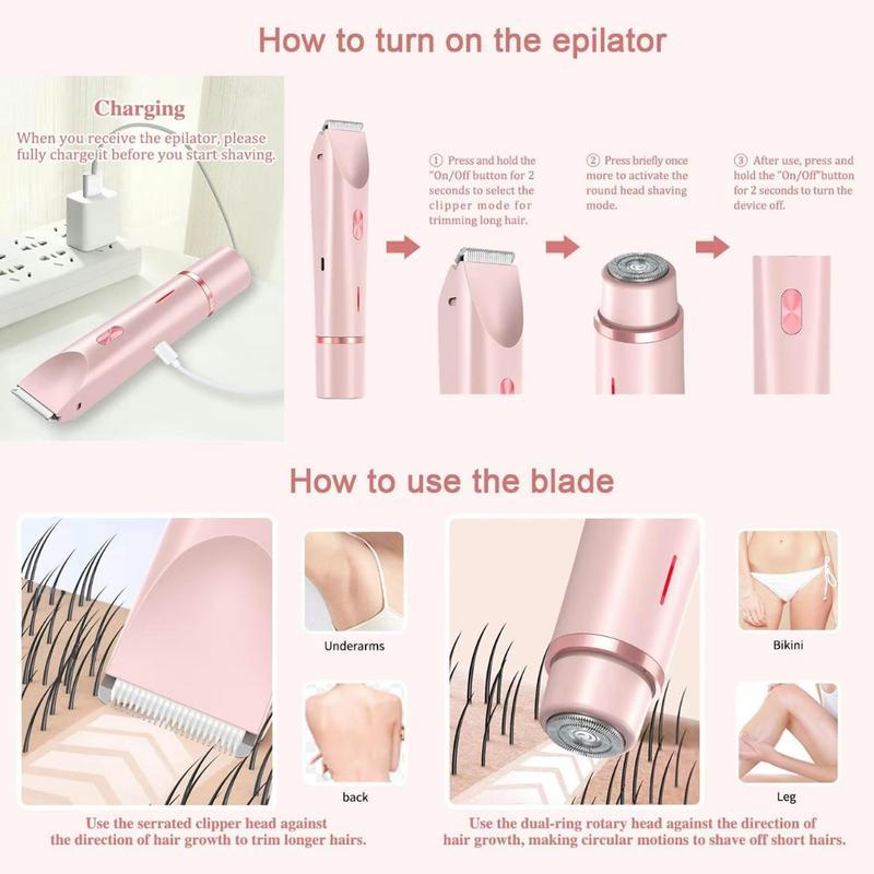 2 In 1 Body & Facial Hair Removal