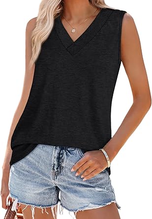 2025 Summer V Neck Trendy Tank