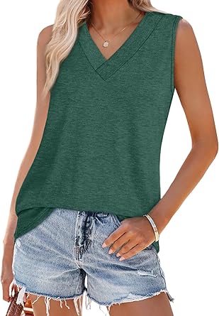 2025 Summer V Neck Trendy Tank