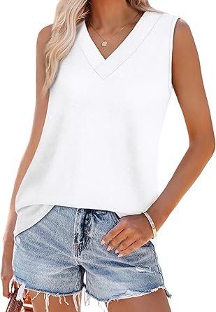 2025 Summer V Neck Trendy Tank