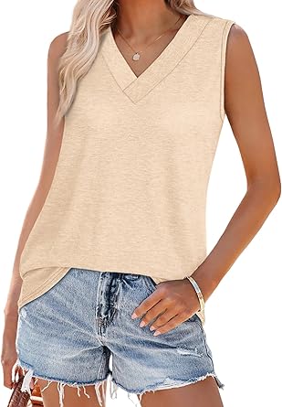 2025 Summer V Neck Trendy Tank
