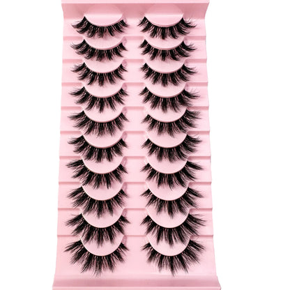 Natural Long Transparent Stem 3D Mink Eyelashes