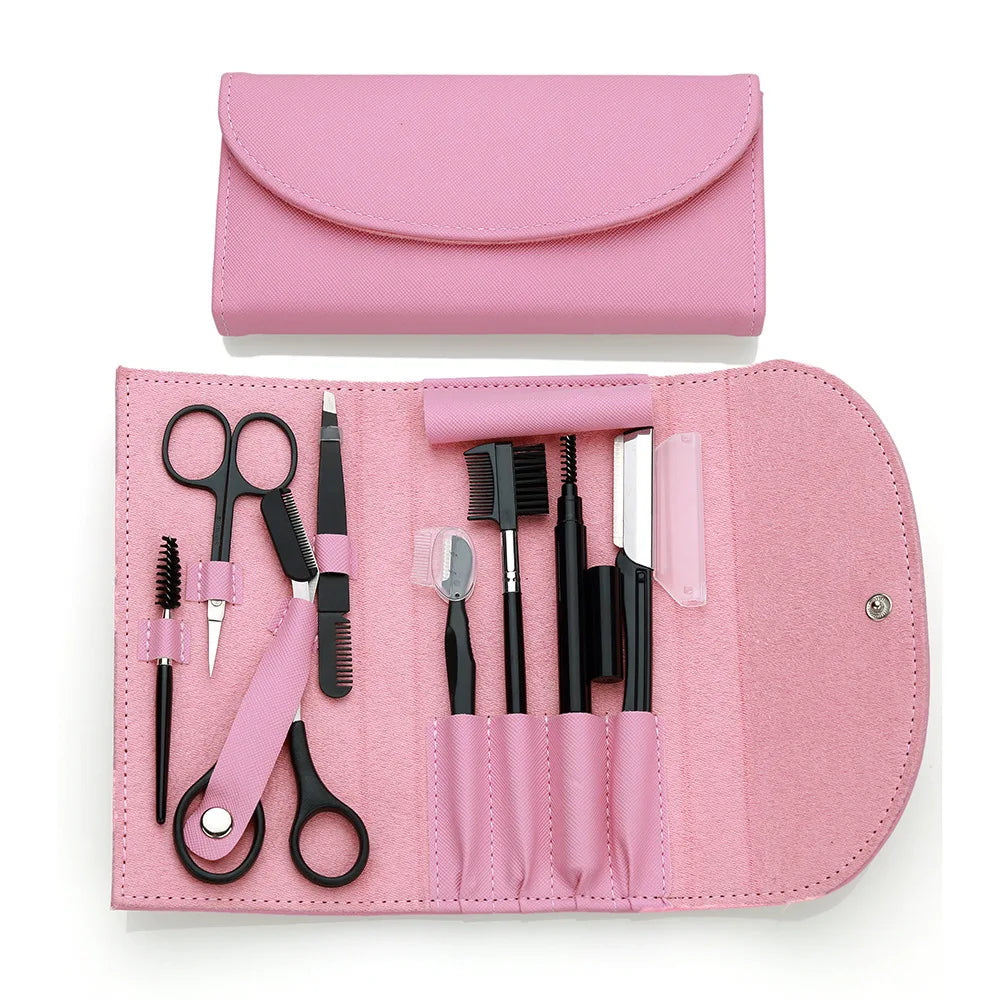 Professional Stainless Steel Eyebrow Trimming Tool Set