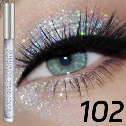 Green Black Diamond Shiny Eyeliner Pen
