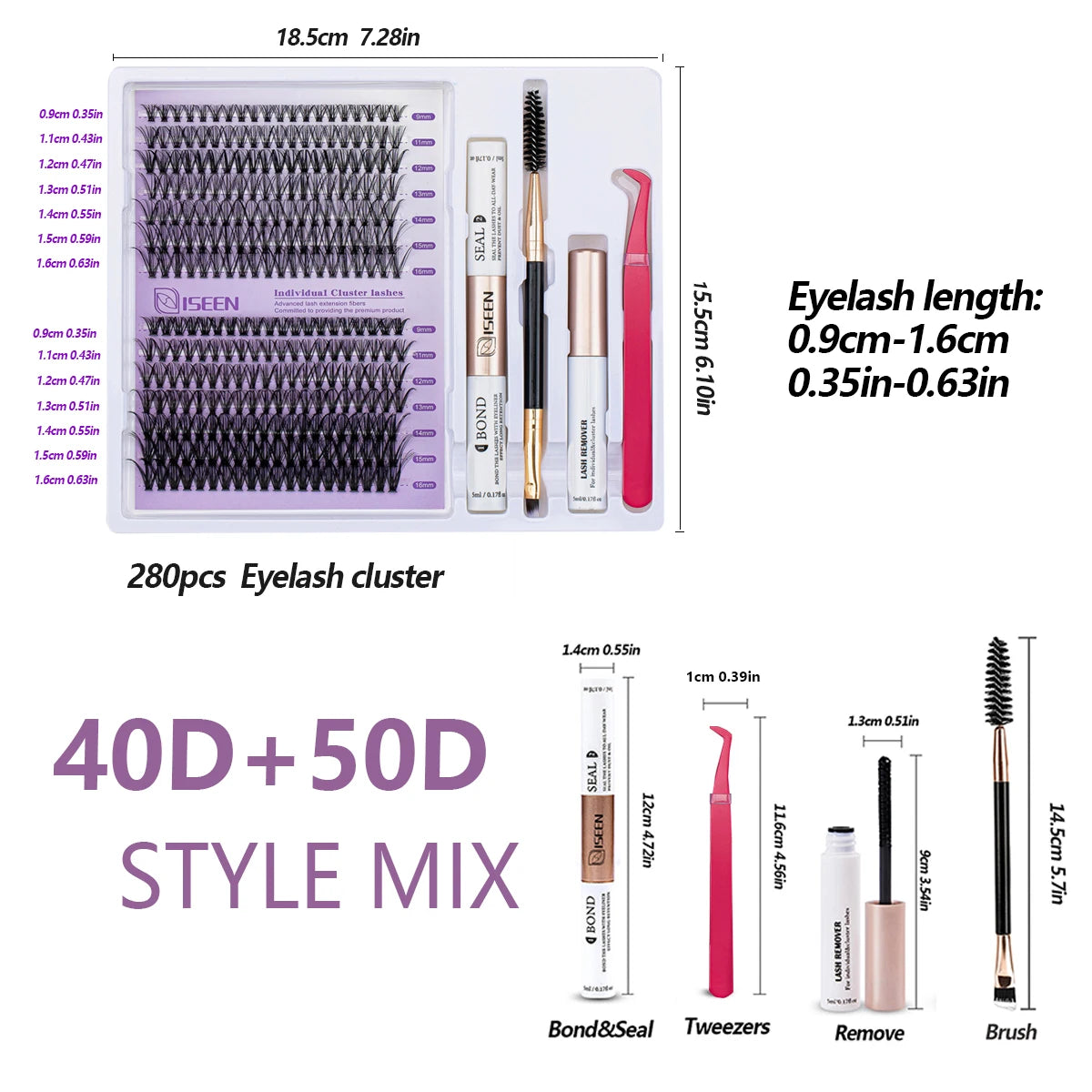 DIY Lash Extension Mix Styles Individual Lash