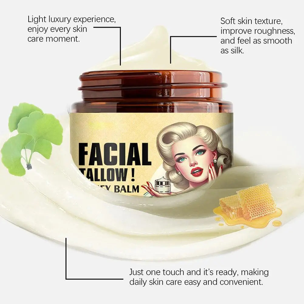 Honey Balm Moisturizing Beef Tallow Face Cream