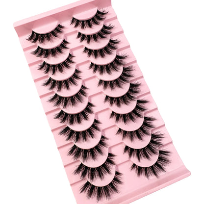 Natural Long Transparent Stem 3D Mink Eyelashes