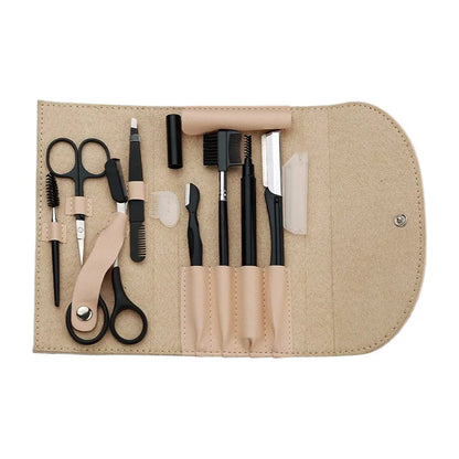 Professional Stainless Steel Eyebrow Trimming Tool Set