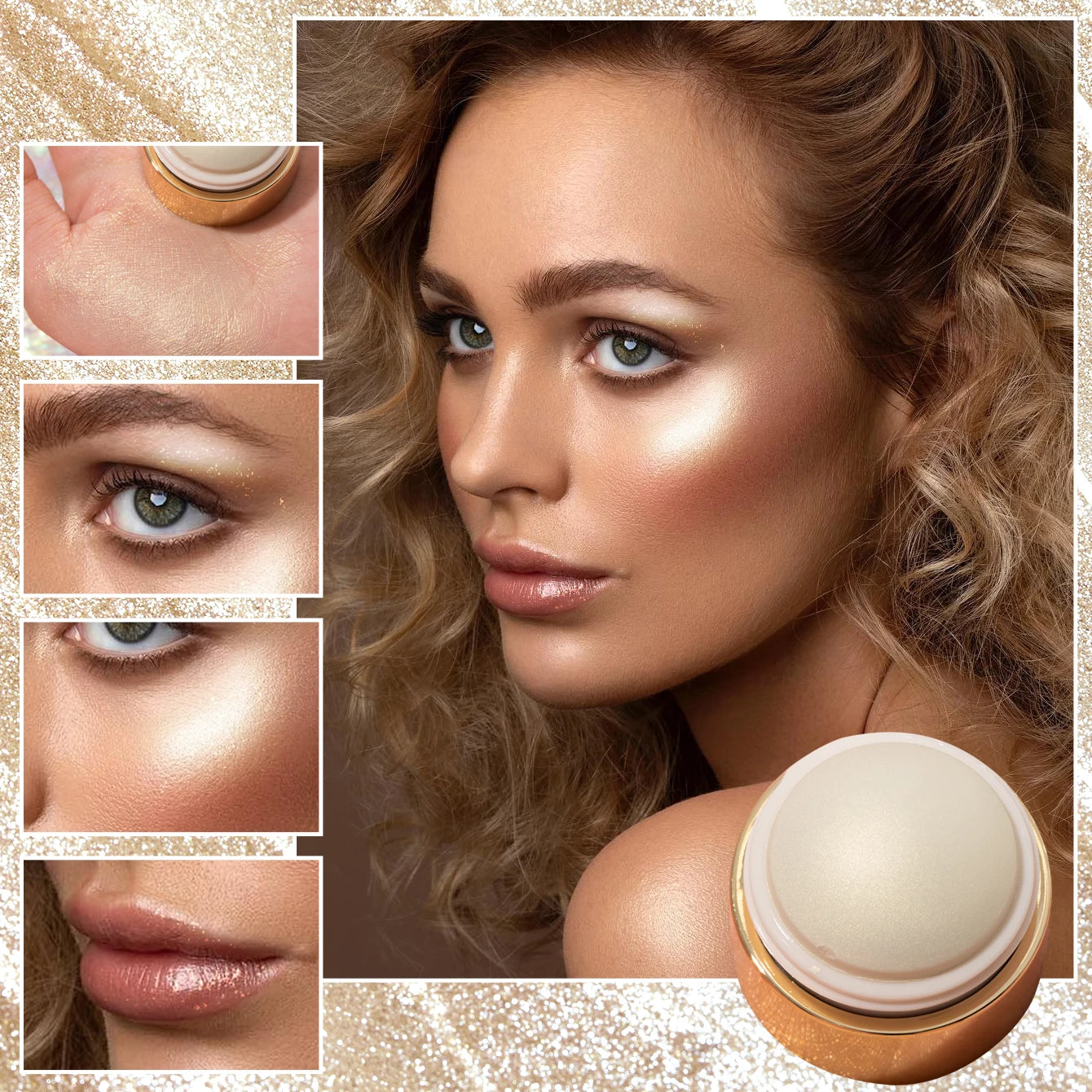 Cream blush ball