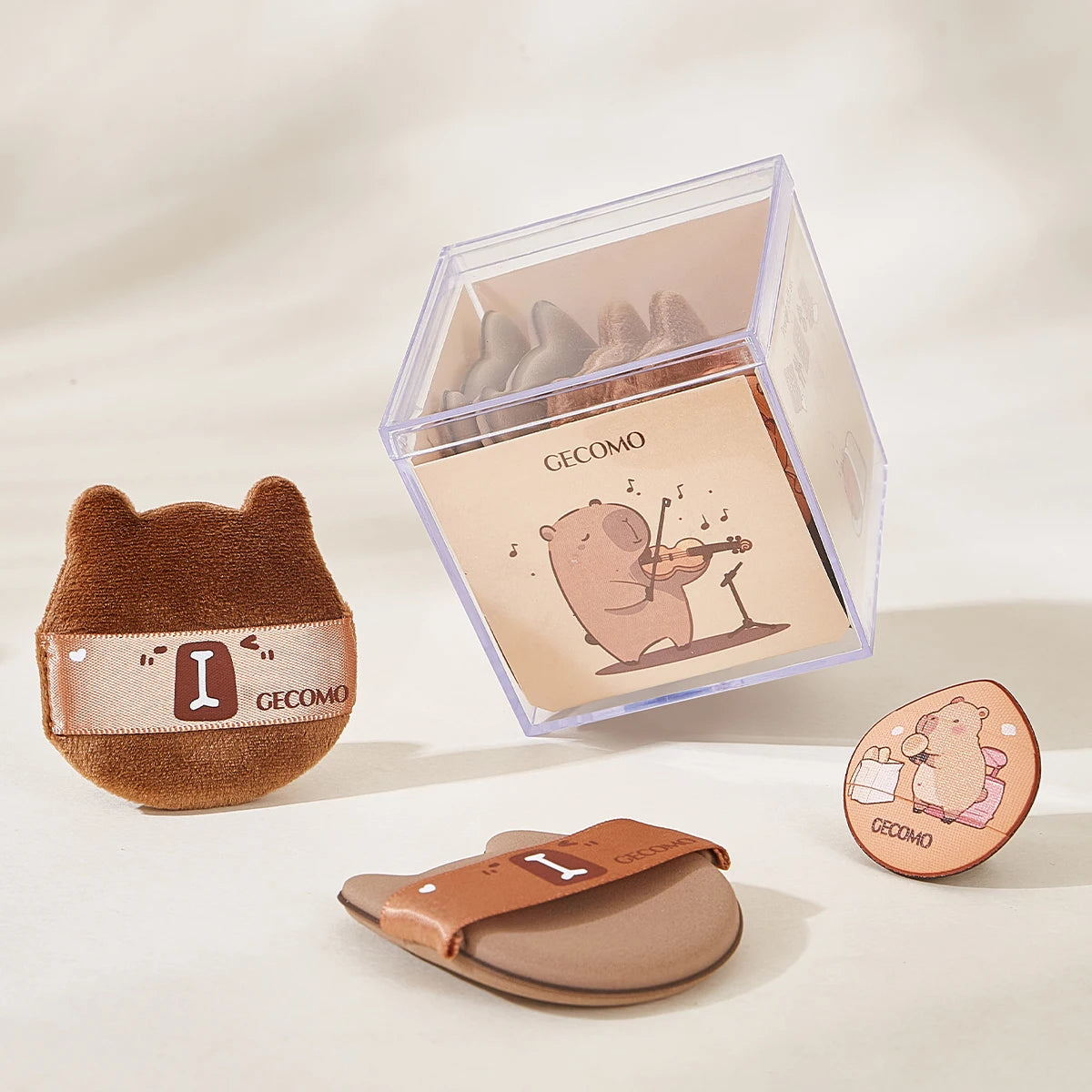 Capybara Powder puff Set