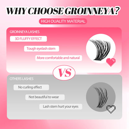 GROINNEYA DIY Lash Clusters Set