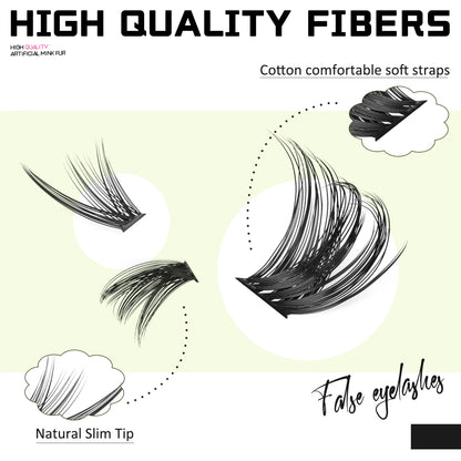 Natural Look Wispy Thick False Eyelashes