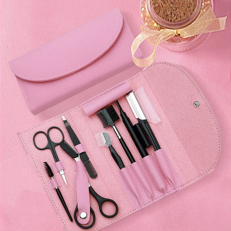 Professional Stainless Steel Eyebrow Trimming Tool Set