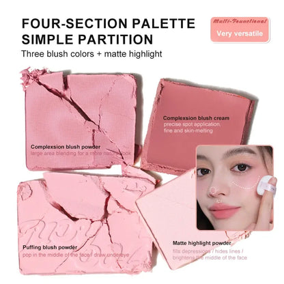 Judydoll 2-in-1 Blush & Highlighter Palette-Blush