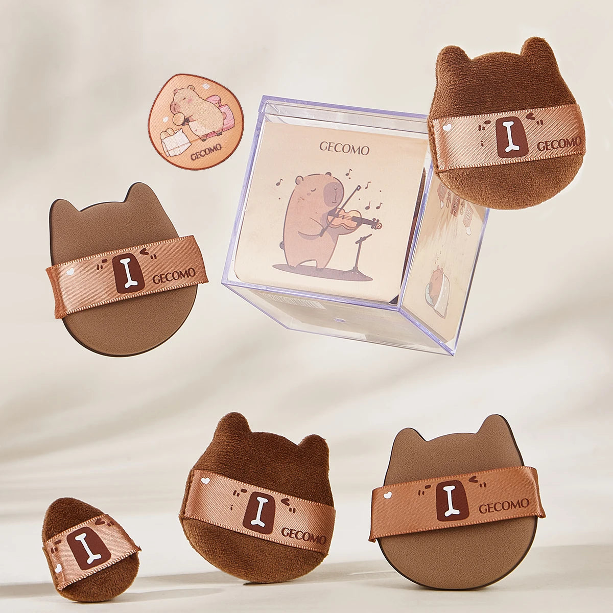 Capybara Powder puff Set