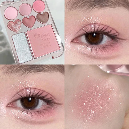 Pink Orange Eyeshadow Palette