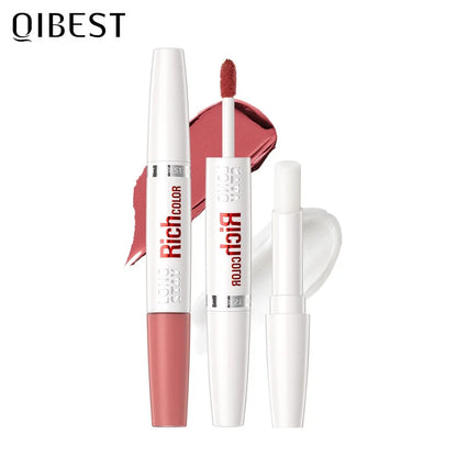 8 colors waterproof double-ended lip gloss