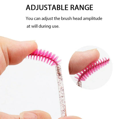 100PCS Mascara Spoolies Disposable Eyelash