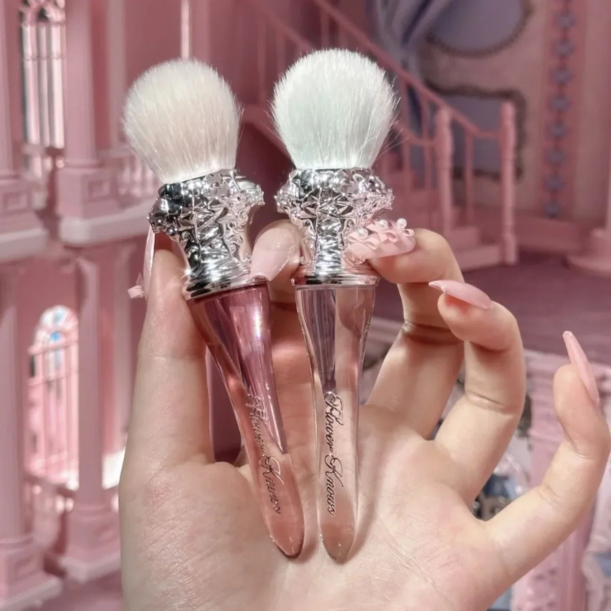 Flower Knows Swan Ballet Blush Wool Brush
