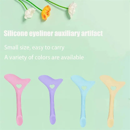 Multi-functional Eyeliner Stencil Wing Tips Silicone Eyeliner Aid Drawing Lipstick