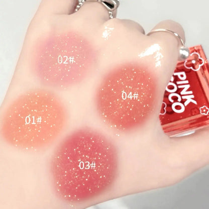 PINKCOCO fine shimmer soft mist tipsy blush