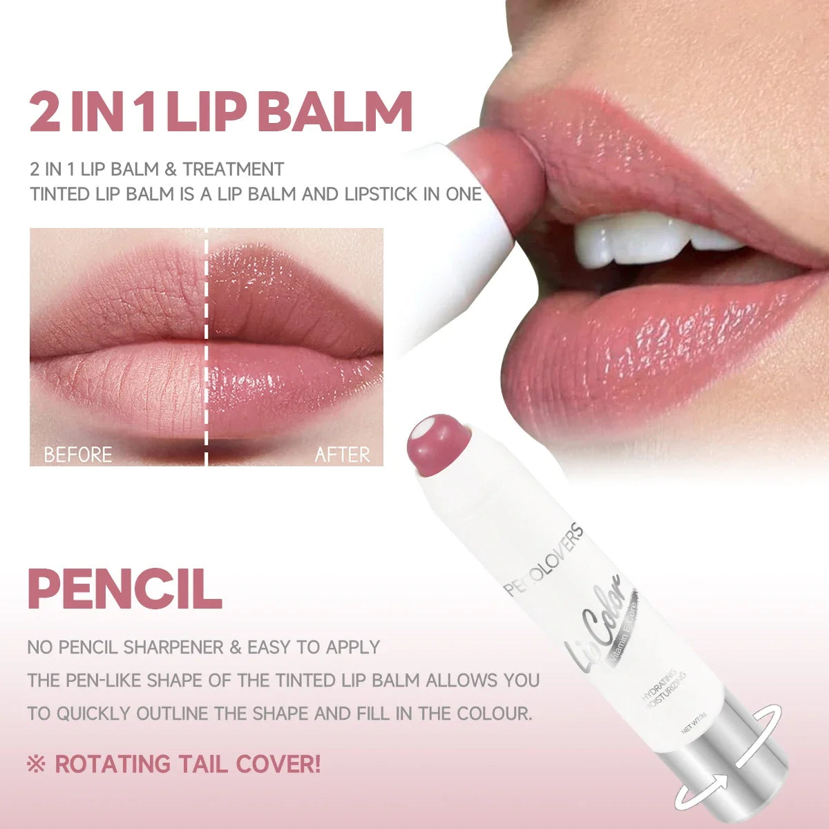 Nude Lipstick Matte Red Lip Balm Moisturizing