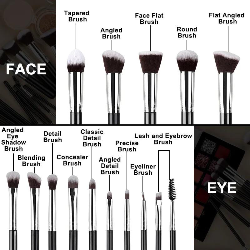 Professional 14PCS Makeup Brushes Set