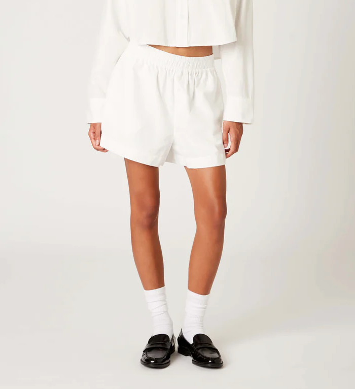 High Rise Side Slit Shorts