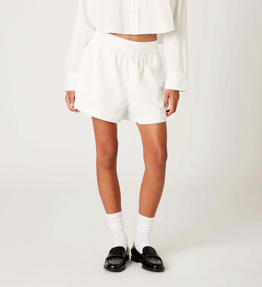 High Rise Side Slit Shorts