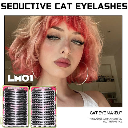 Natural Look Wispy Thick False Eyelashes