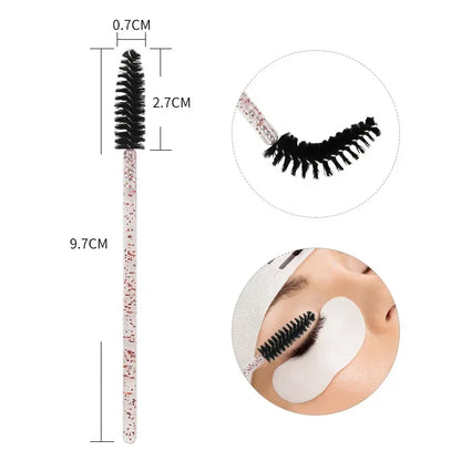 100PCS Mascara Spoolies Disposable Eyelash