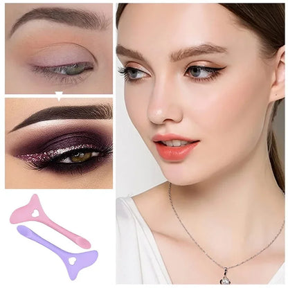 Multi-functional Eyeliner Stencil Wing Tips Silicone Eyeliner Aid Drawing Lipstick