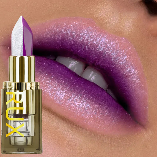 Purple Glitter Two-tone Lipstick Red Rose Moisturizing Lipsticks