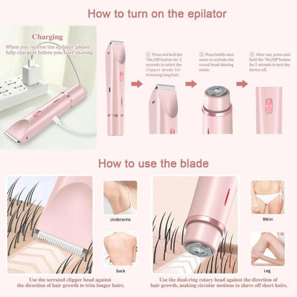 2 In 1 Body & Facial Hair Removal